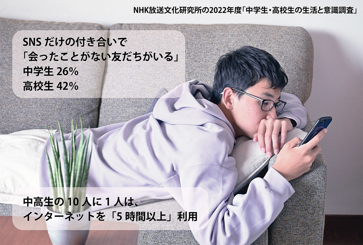 NHK放送文化研究所の2022年度「中学生・高校生の生活と意識調査」の詳細結果