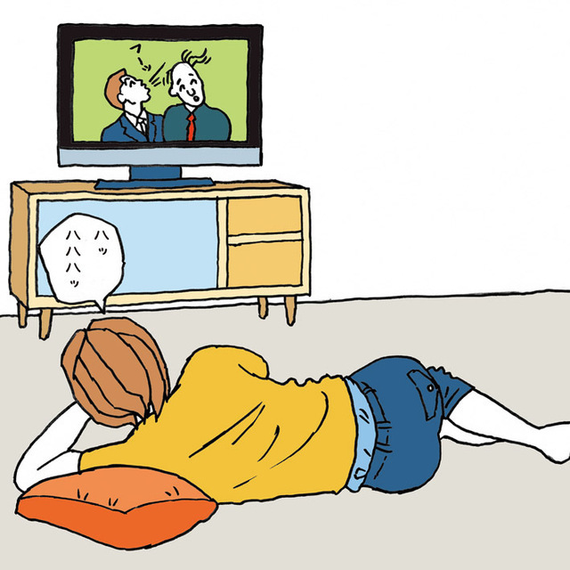 テレビを見る